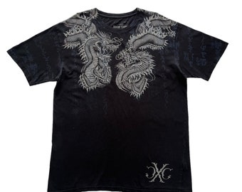 Xtreme Couture Dragon Grunge Cyber Y2K Style T-Shirt