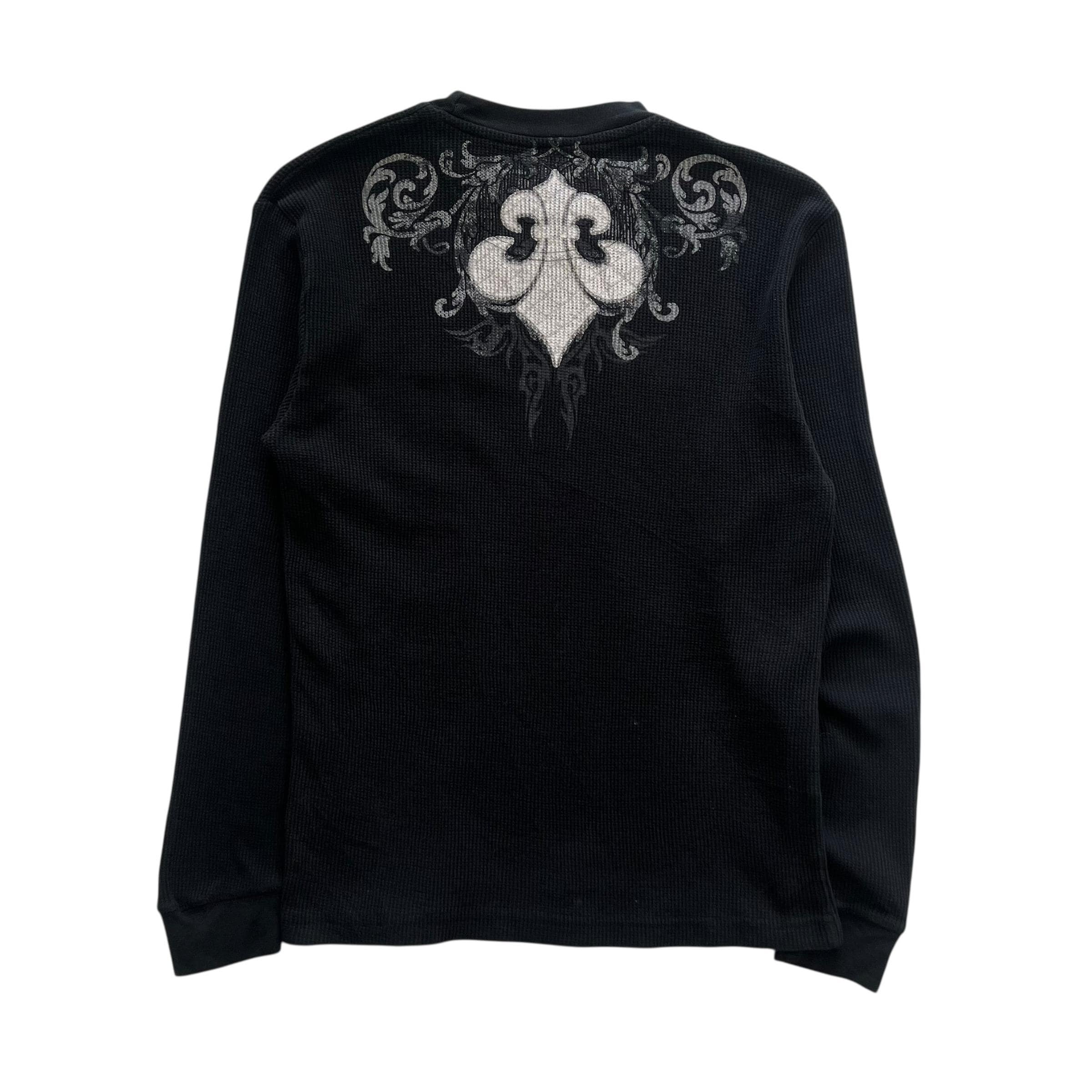 Seven Souls Cross Grunge Cyber Y2K Thermal Style Long Sleeve - Etsy