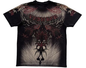 Xzavier Skull Da Grind Fallen Angels Grunge Cyber Y2K Style T