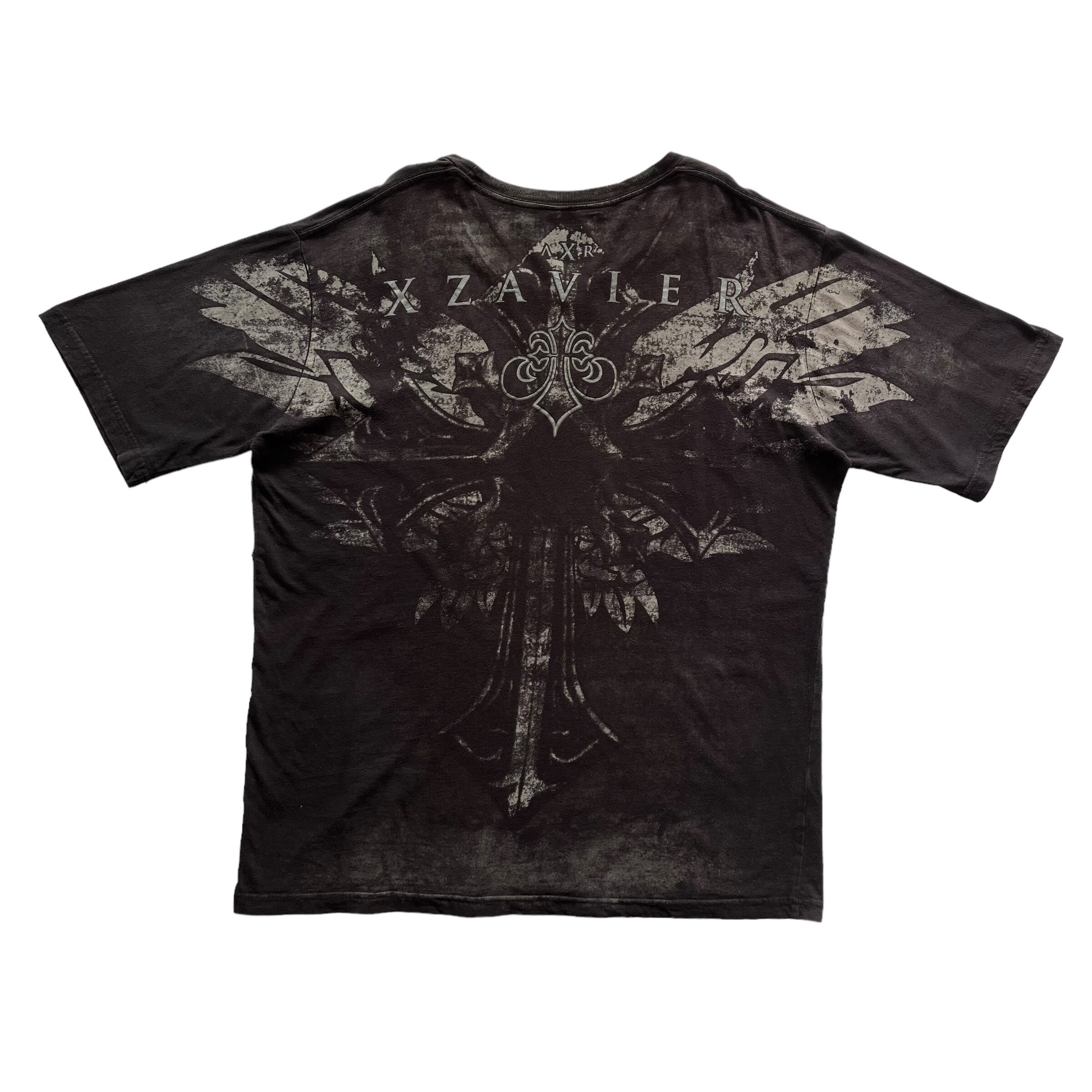 Xzavier Royalty Cross Wing Grunge Cyber Y2K Style T-shirt - Etsy