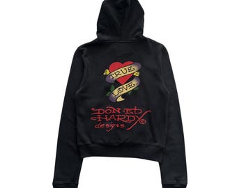 Ed Hardy Grunge Cyber Y2K Style Zip up Hoodie - Etsy