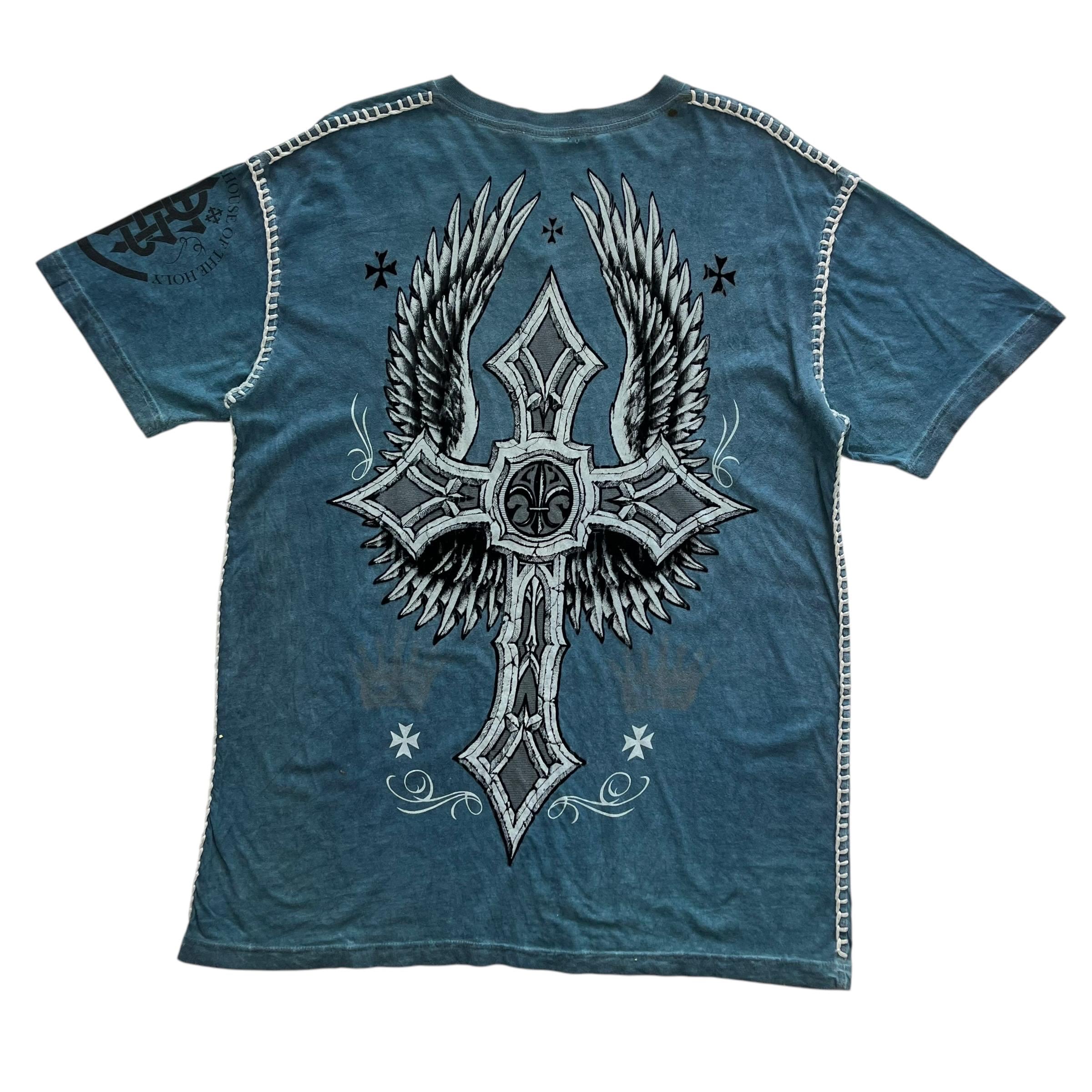 Raw State Cross Wing Grunge Cyber Y2K Style T-shirt - Etsy
