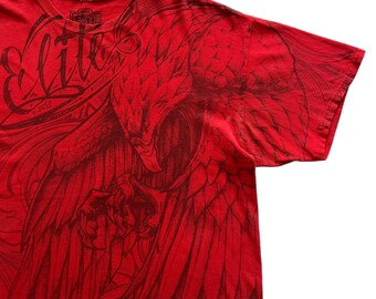 MMA Elite Wing Grunge Cyber Y2K Style T-shirt - Etsy