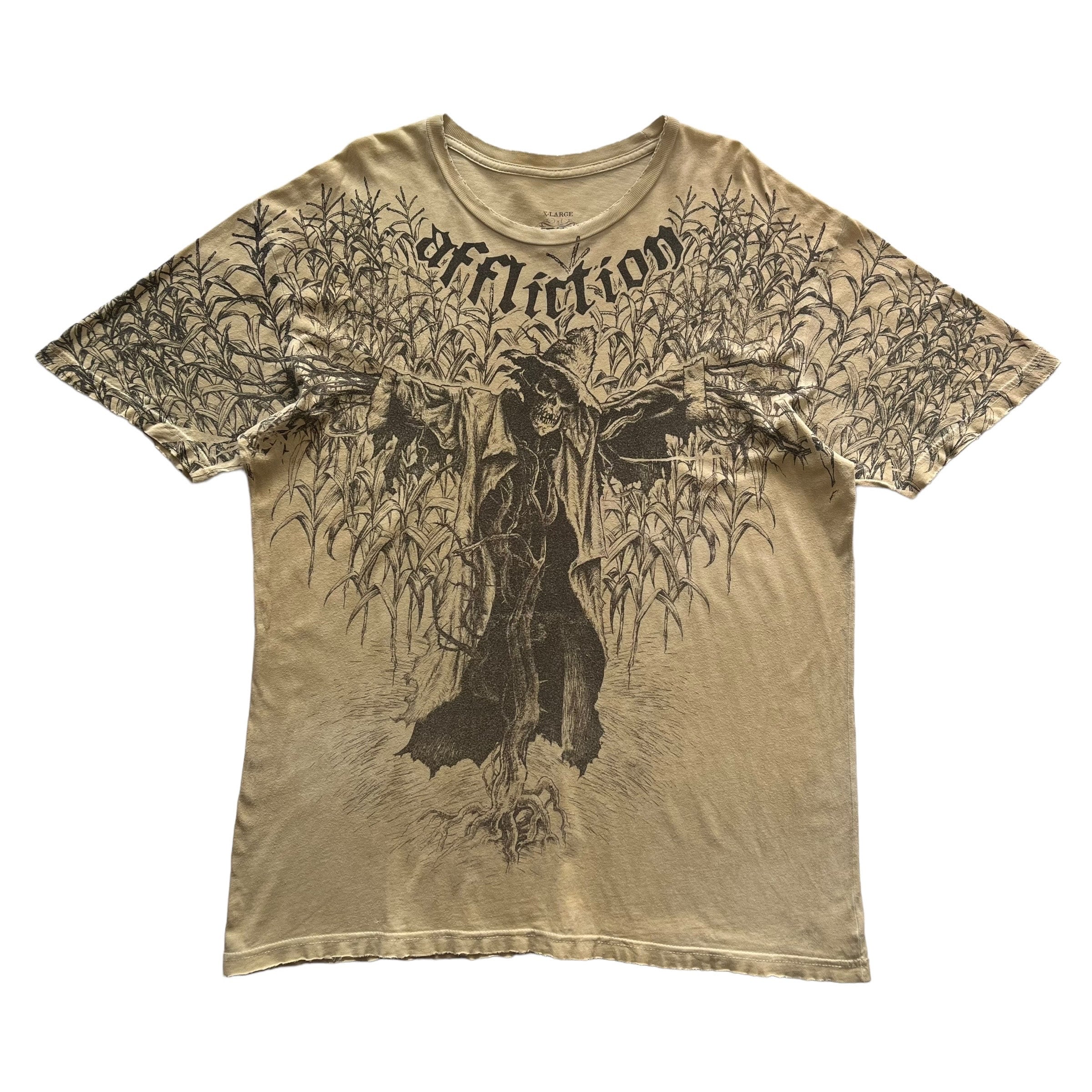 KORN affliction Tシャツ USA製 バンドT ヴィンテージT Affliction Korn Signature Series Grunge Cyber Y2K Style T-shirt - Etsy