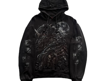 Rare Affliction Cross Wing Grunge Cyber Y2K Style Hoodie - Etsy