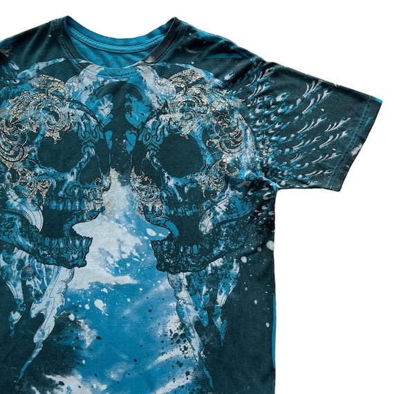 L.G.B. MAYA LSV skulls print T-shirt Archaic Affliction Skull Wing