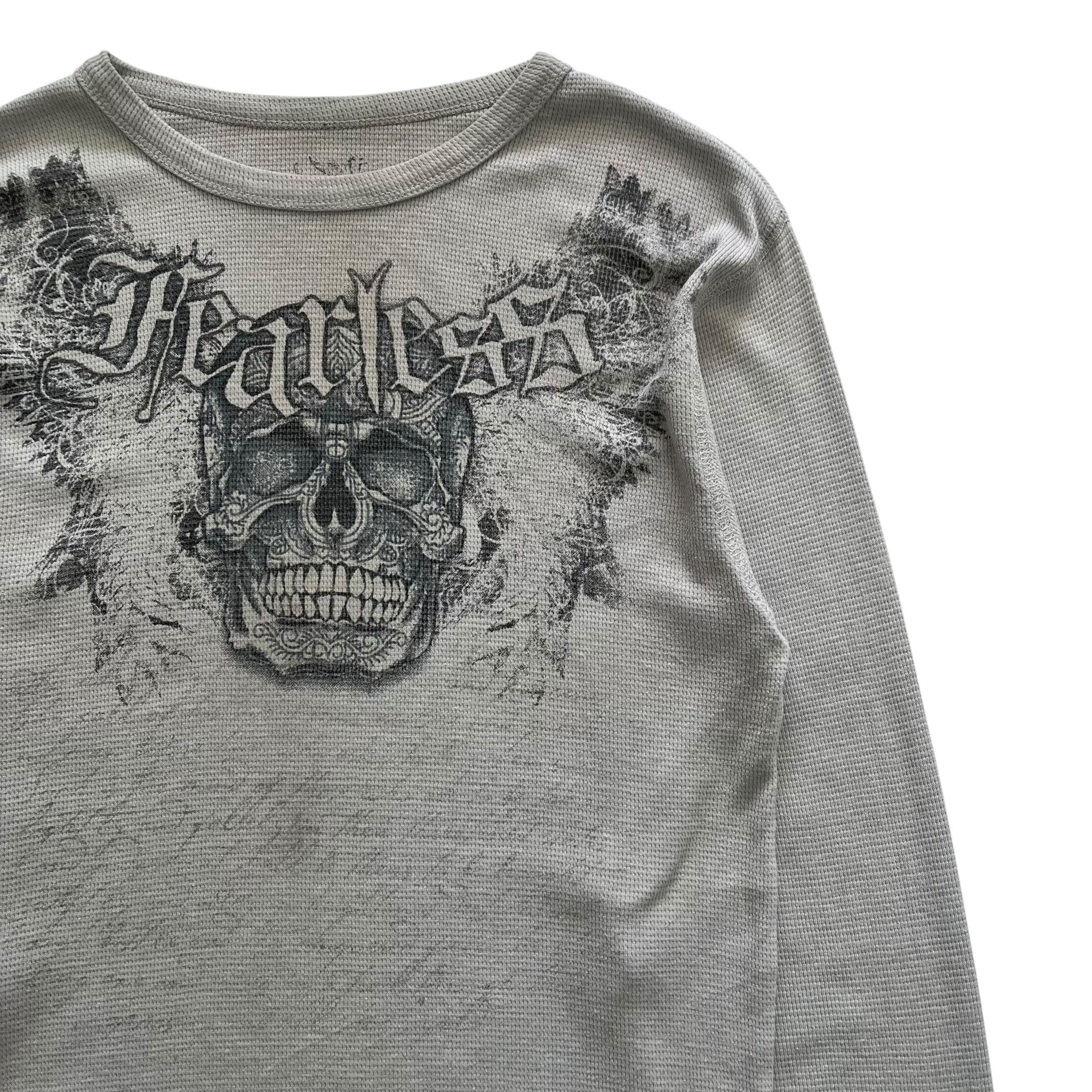 Chemistry Fearless Skull Grunge Cyber Y2K Thermal Style Long