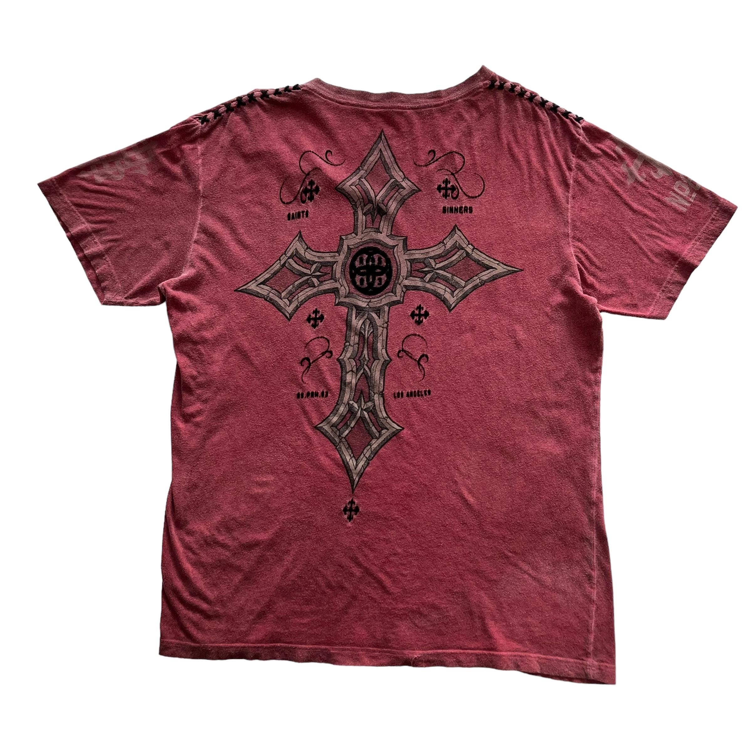 国内未入荷 FLYERRER - Grunge Brush-Stained Raw Hem T-Shirt bmm99694_charcoal_xl?w=537&qlt