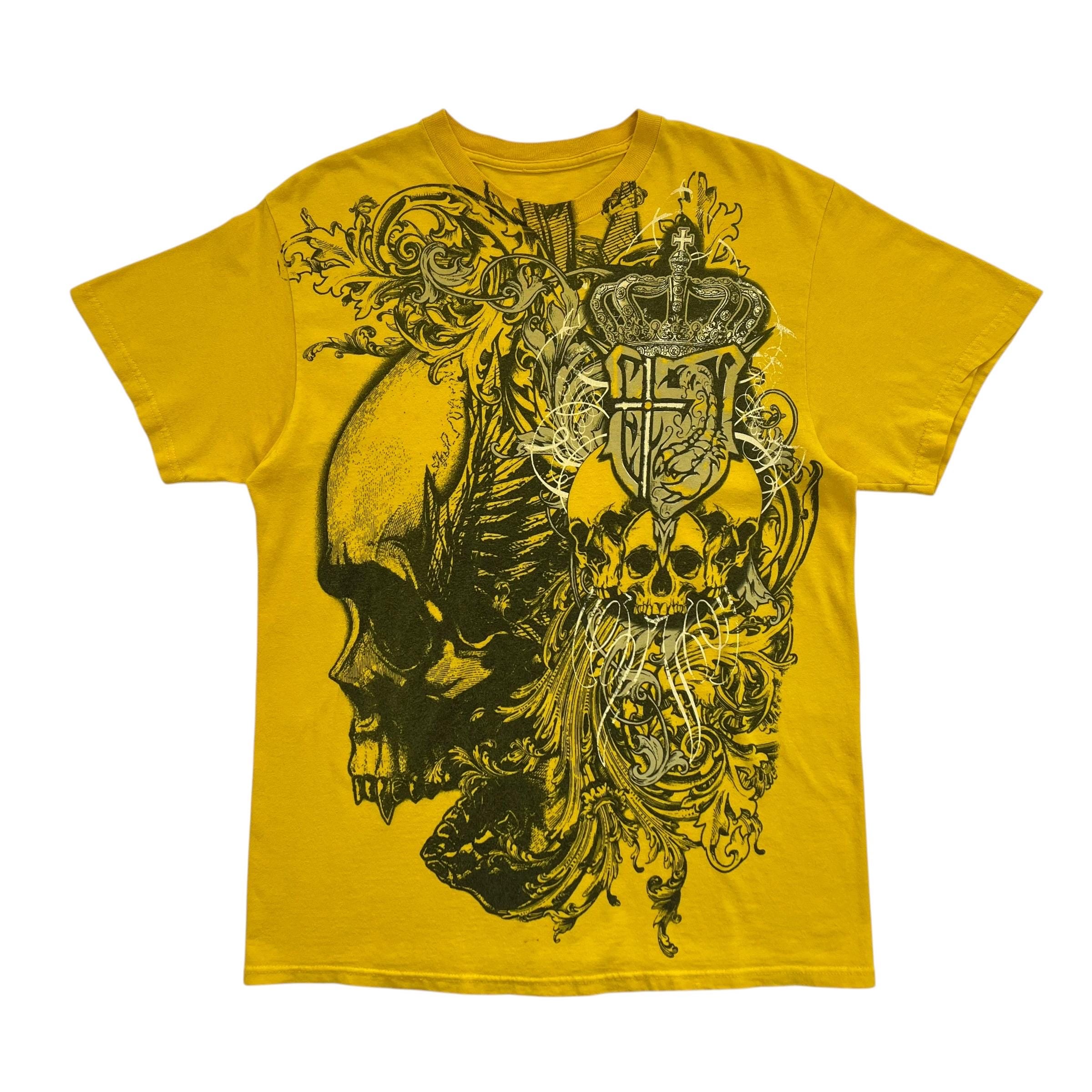 Skull Cross Grunge Cyber Y2K Style T-shirt Size M - Etsy