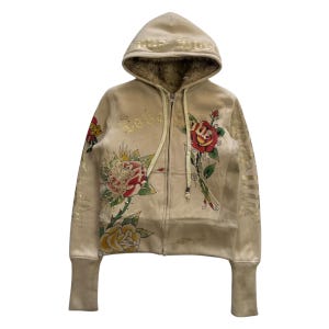 Ed Hardy Grunge Cyber Y2K Style Zip up Hoodie - Etsy