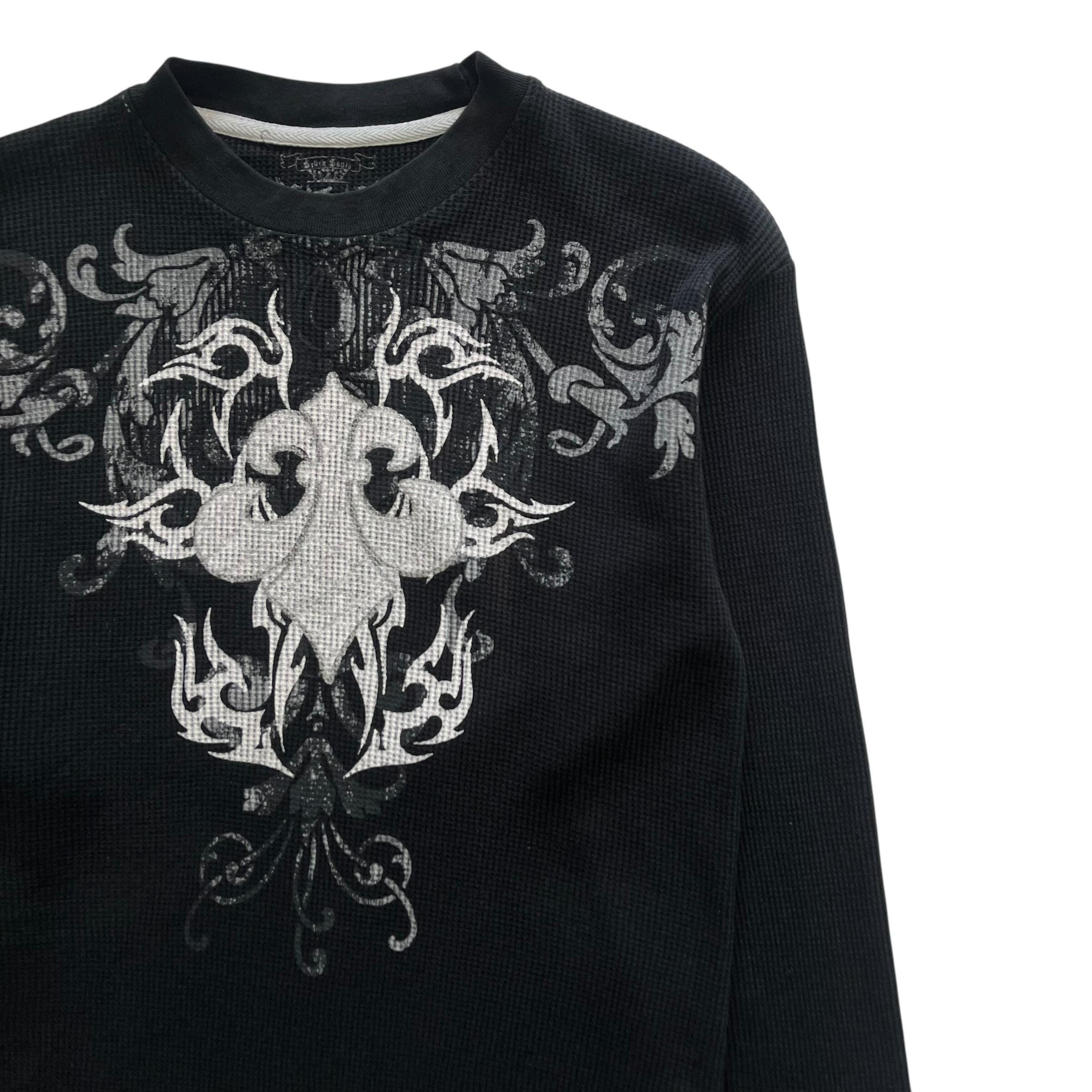 Seven Souls Cross Grunge Cyber Y2K Thermal Style Long Sleeve - Etsy