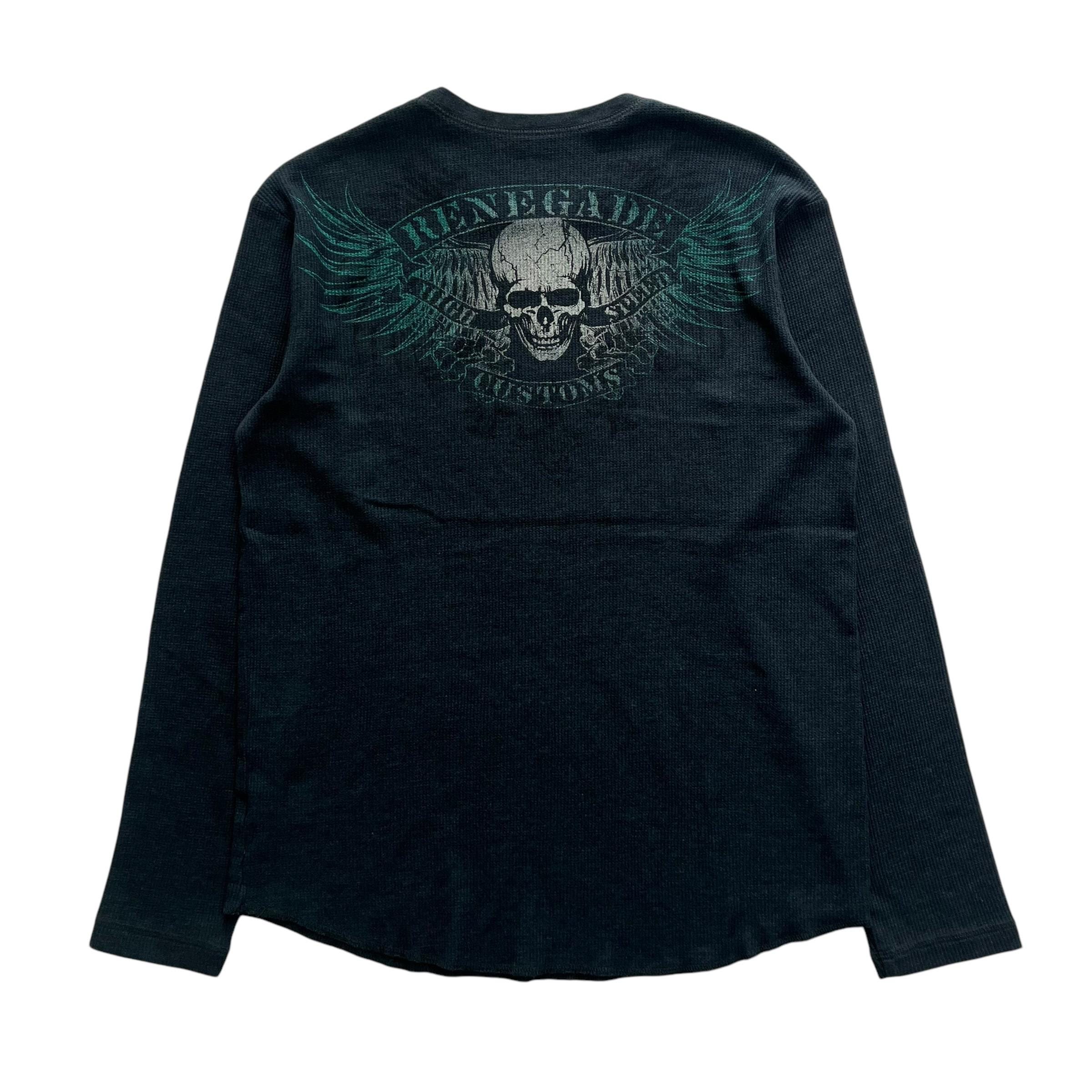 トップス 00s faded glory camo thermal l/s tee xl s-l400.jpg