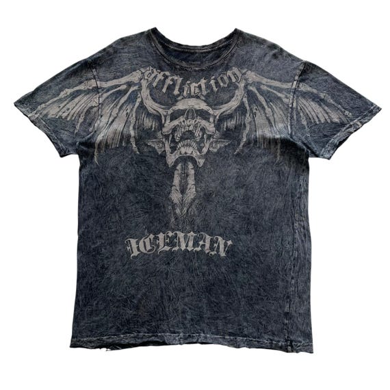 Affliction Iceman Signature Series Chuck Liddell Skull Cross