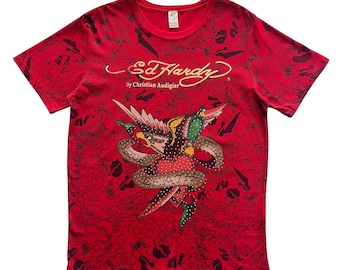 Roar Cross Wing Rhinestone Grunge Cyber Y2K Style Long