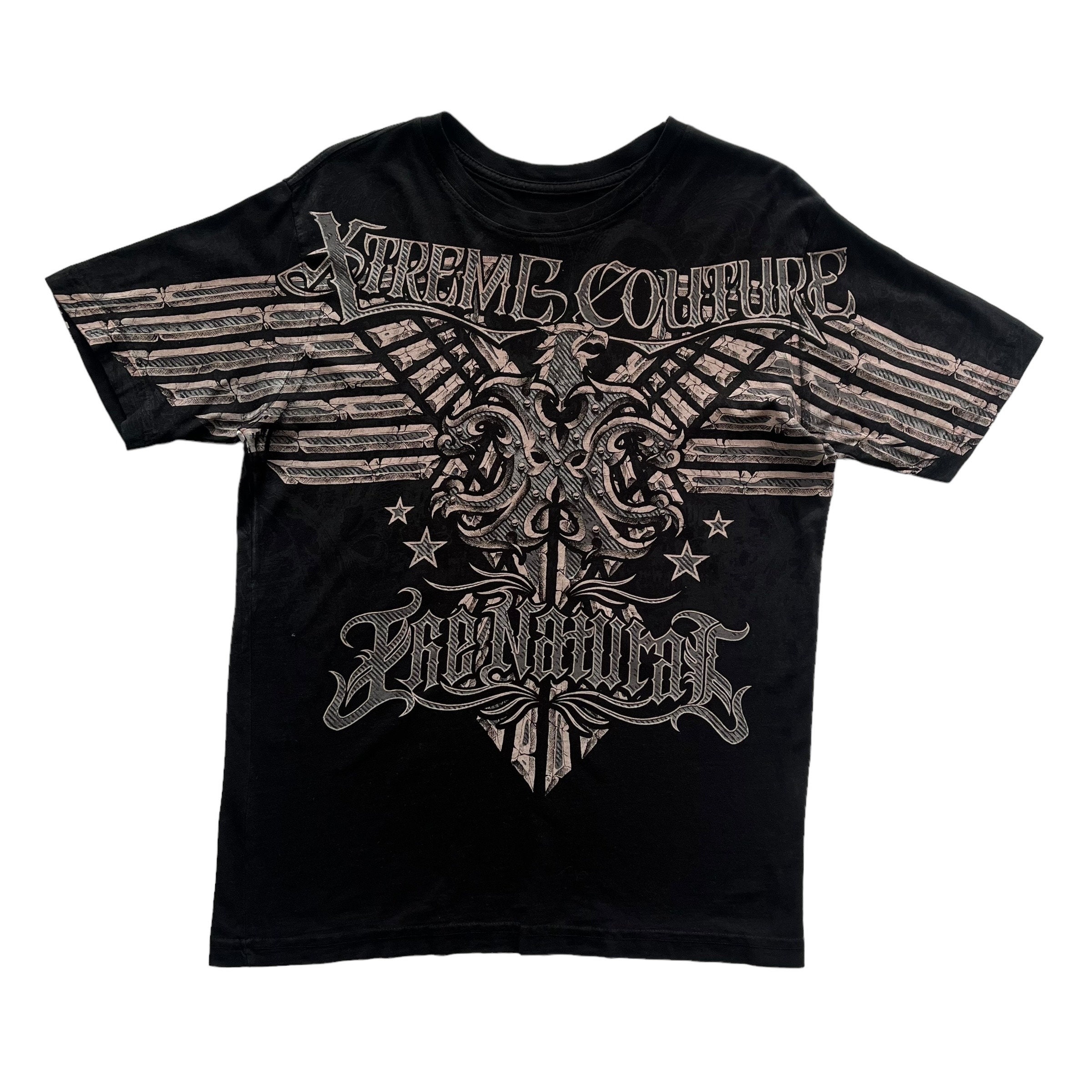 Xtreme Couture Cross Wing Grunge Cyber Y2K Style T-shirt - Etsy