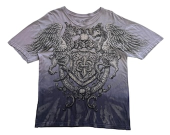 Xzavier Skull Da Grind Fallen Angels Grunge Cyber Y2K Style T
