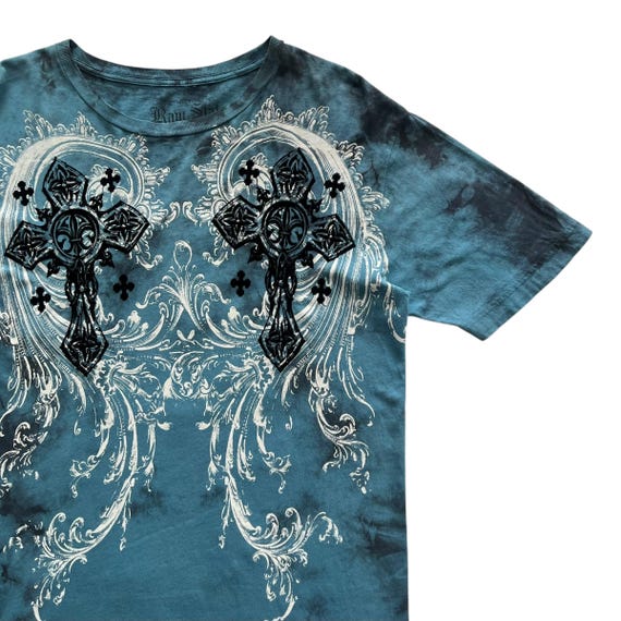 Raw State Cross Wing Grunge Cyber Y2K Style T-shirt - Etsy