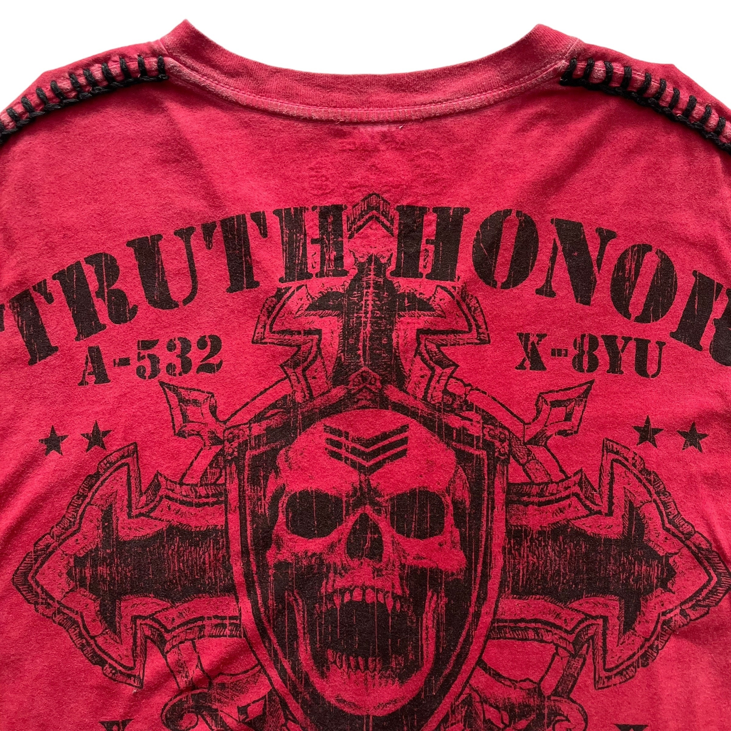 Raw State Skull Cross Grunge Cyber Y2K Style T-shirt - Etsy
