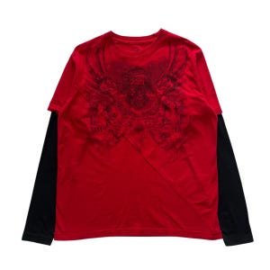 Y2k Double Layer Shirt - Etsy