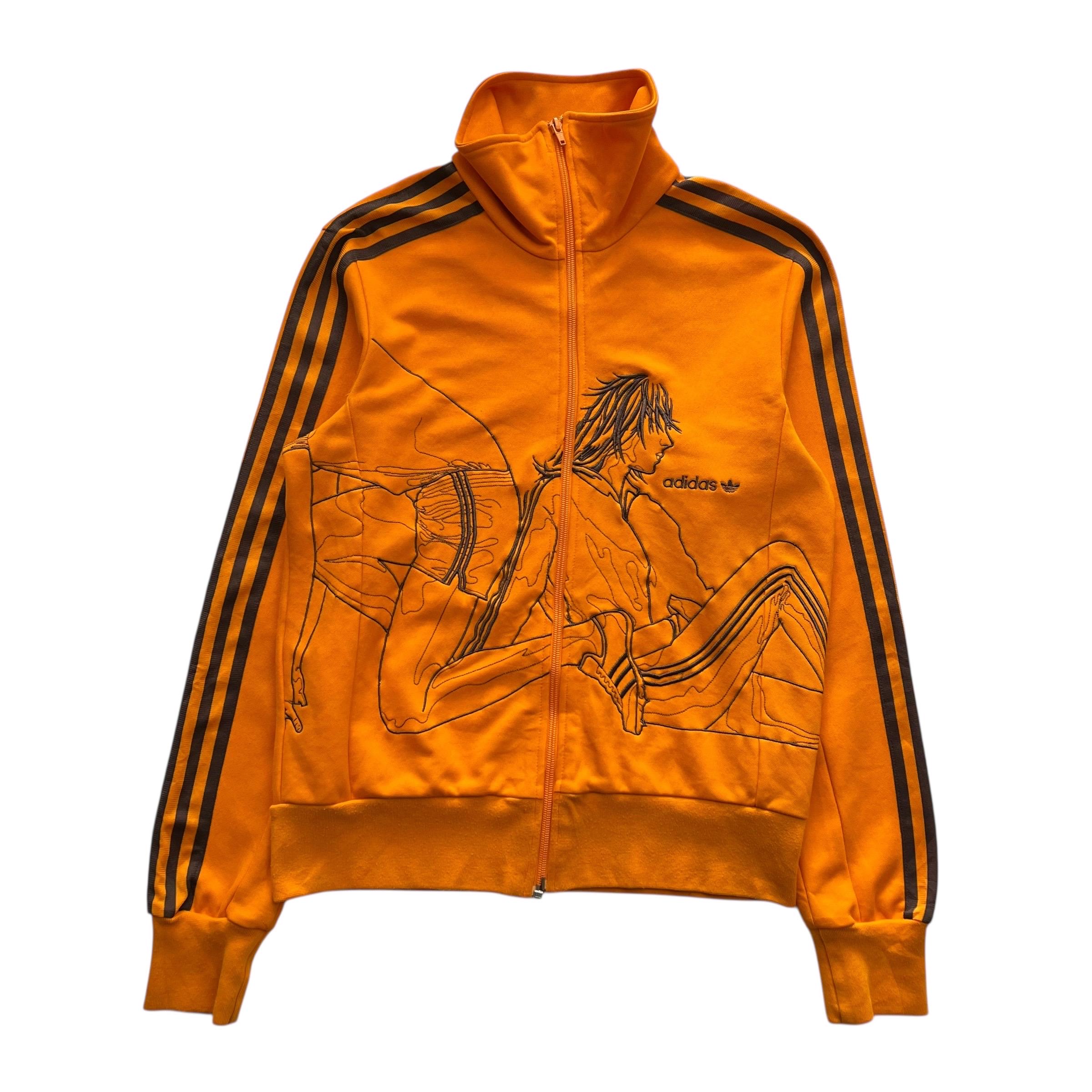 Vintage Adidas Anime Embroidered Full Zip Tracksuit Jacket