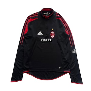 Vintage 2004-05 Adidas AC Milan Training Jumper Quarter Zip Long Sleeve