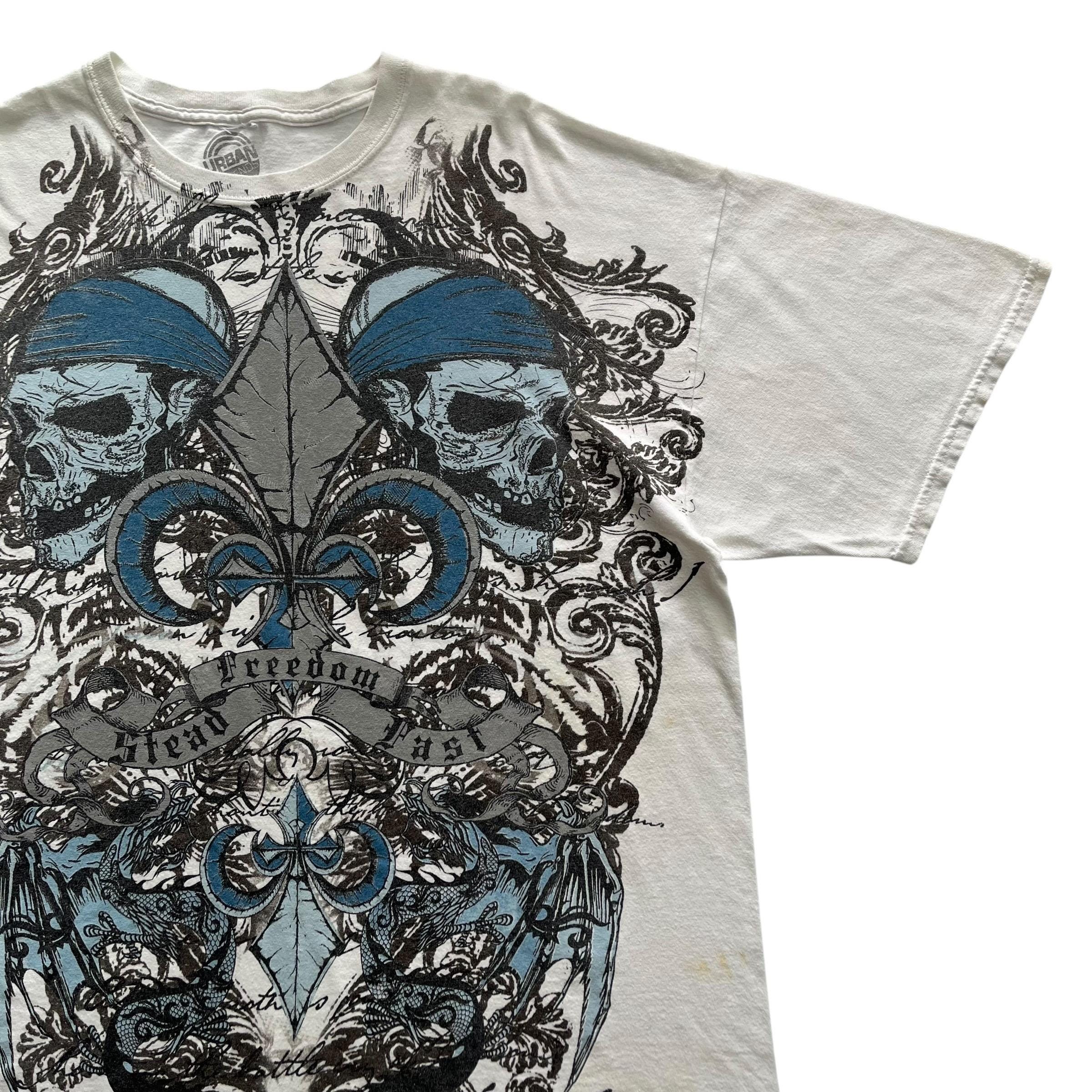 Urban Legends Skull Cross Wing Grunge Cyber Y2K Style T-shirt - Etsy