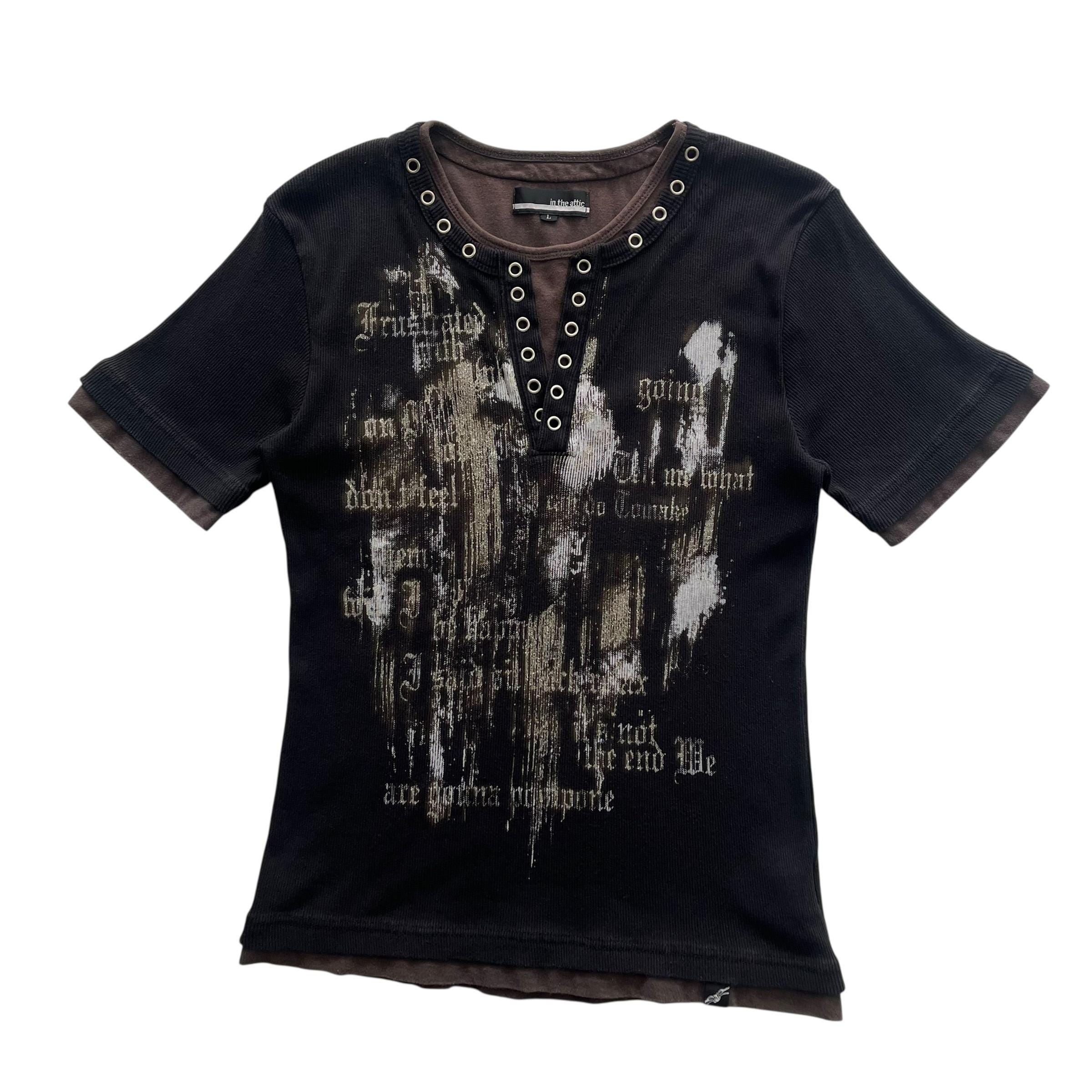 In the Attic Thermal Grunge Cyber Y2K Style T-shirt - Etsy