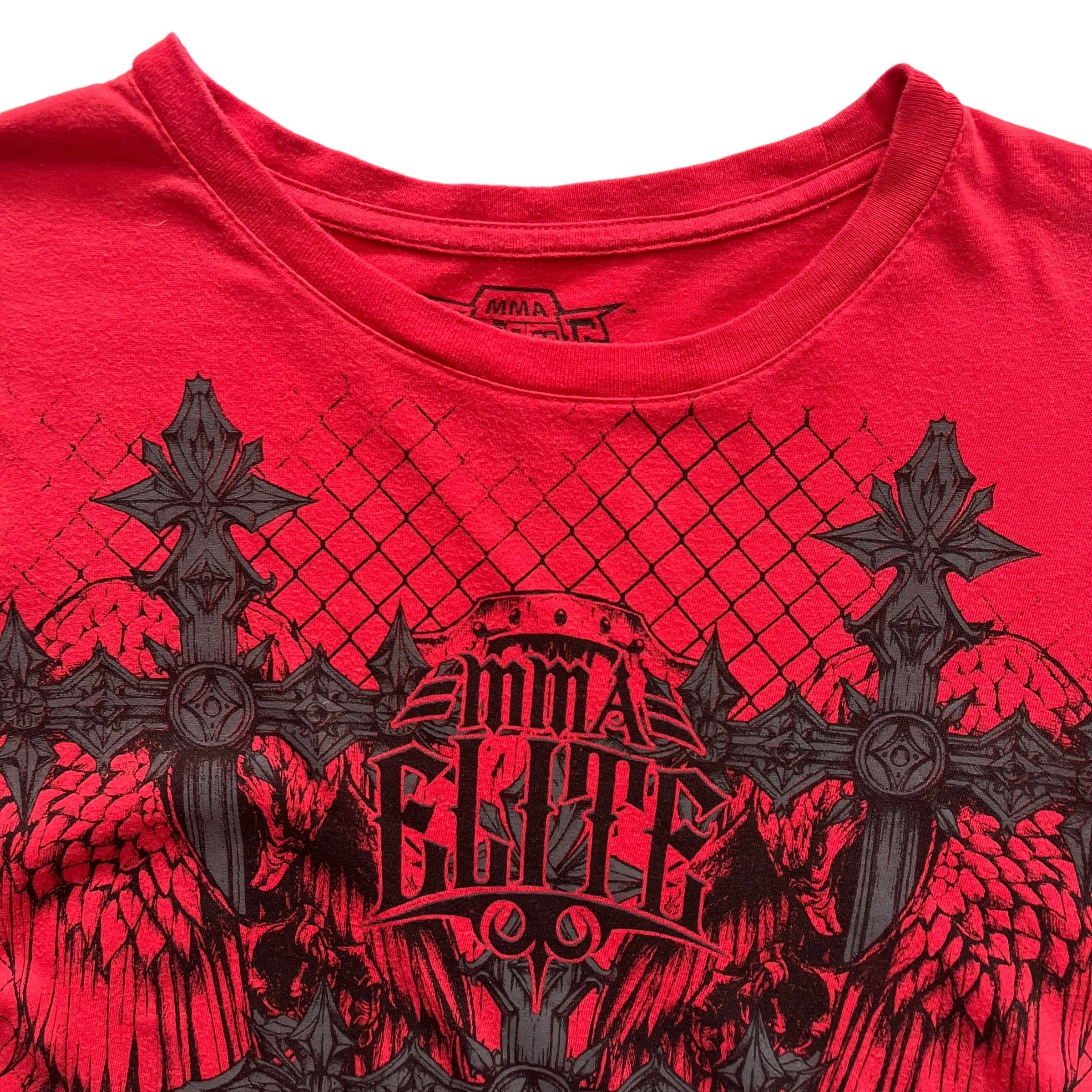 MMA Elite Cross Wing Double Layer Grunge Cyber Y2K Style