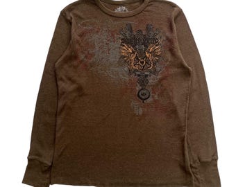 Dikotomy Cross Wing Grunge Cyber Y2K Thermal Style Long Sleeve - Etsy