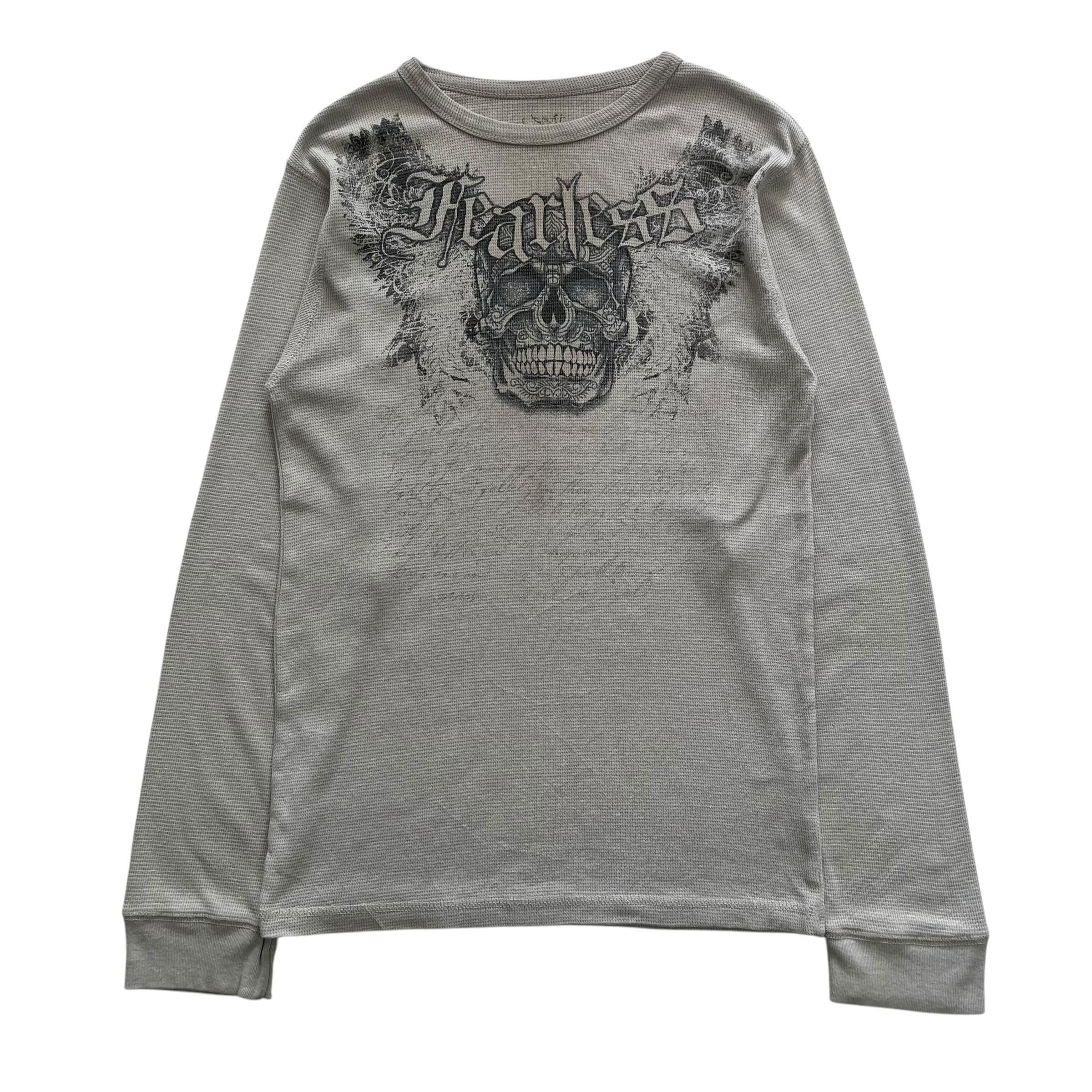 Chemistry Fearless Skull Grunge Cyber Y2K Thermal Style Long