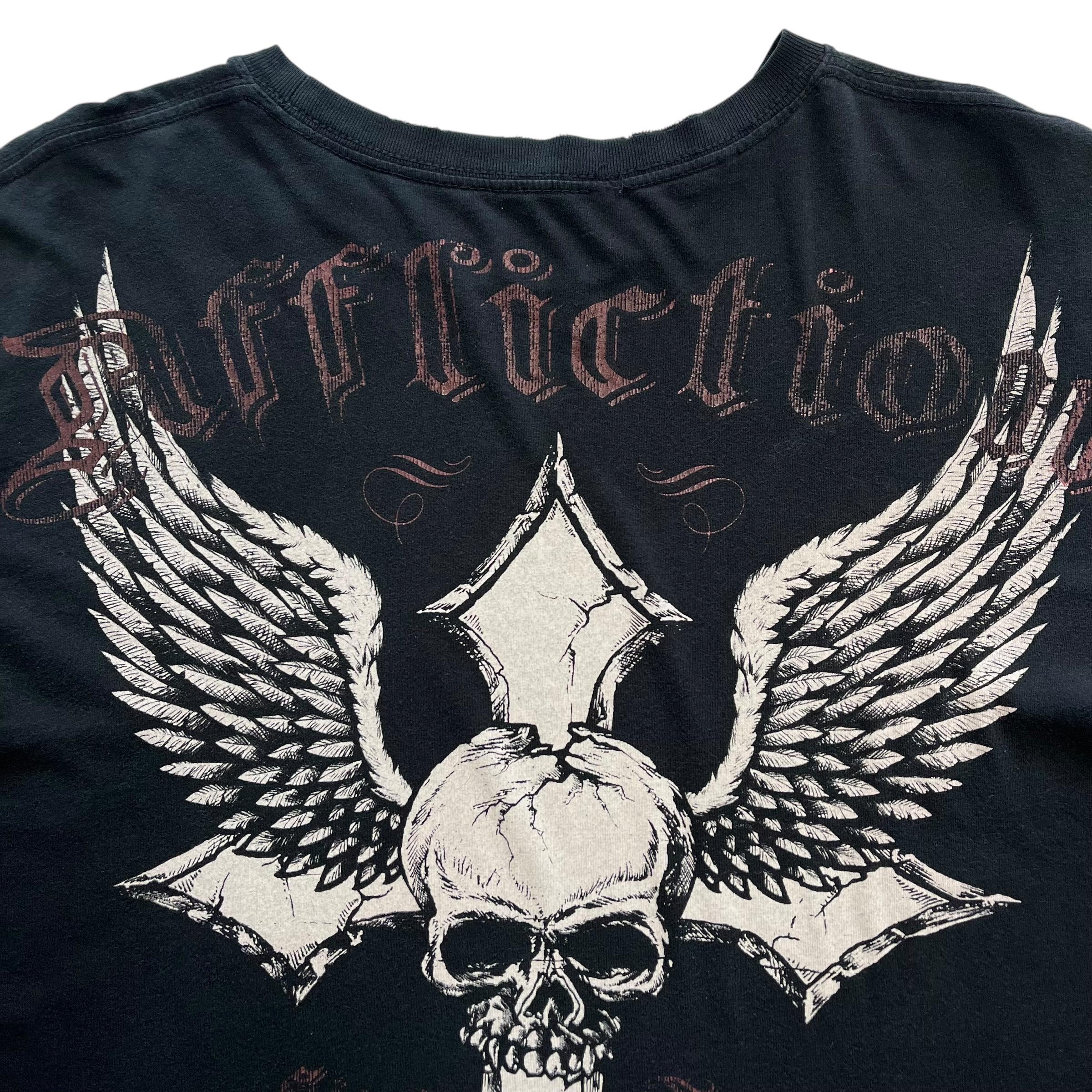 Affliction Skull Cross Wing Grunge Cyber Y2K Style T-shirt - Etsy 