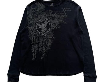 J.ferrar Wing Grunge Cyber Y2K Thermal Style Long Sleeve - Etsy J.ferrar Wing Grunge Cyber Y2K Thermal Style Long Sleeve - Etsy