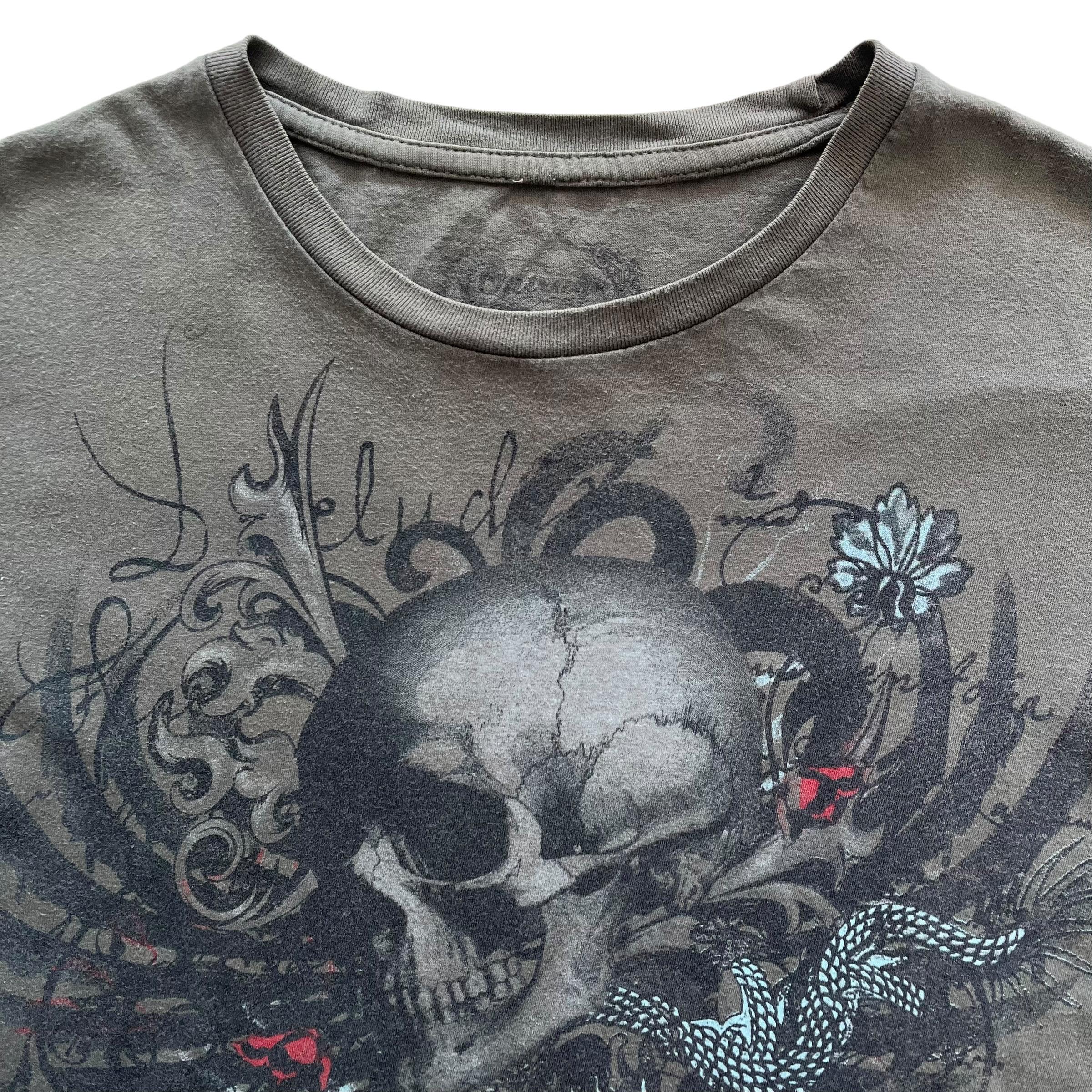 Skull Wing Grunge Cyber Y2K Style T-shirt - Size M - Etsy