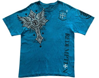Raw State Cross Wing Grunge Cyber Y2K Style T-shirt - Etsy