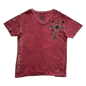 トップス 00s unknown l/s design cross wing grunge Cross Wing Grunge Cyber Y2K Style T-shirt - Etsy