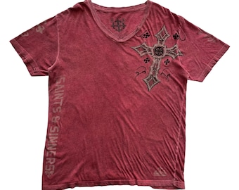 RED FACE LONG TEE archive y2k グランジ