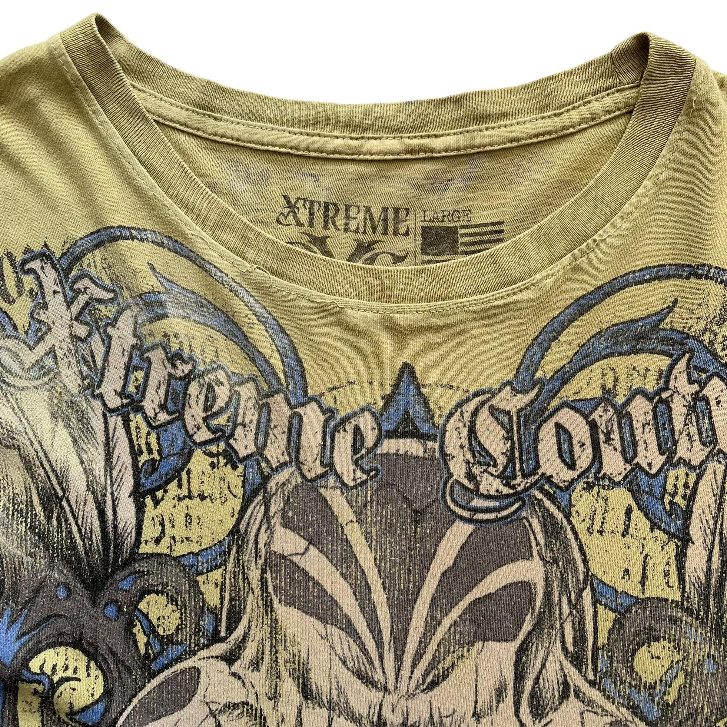 Playera Calaveras Inhumanas Camiseta Affliction Xtreme Couture Para Hombre - Diseño De Calaveras Inhumanas, Tallas S-5XL UFC Cinturon