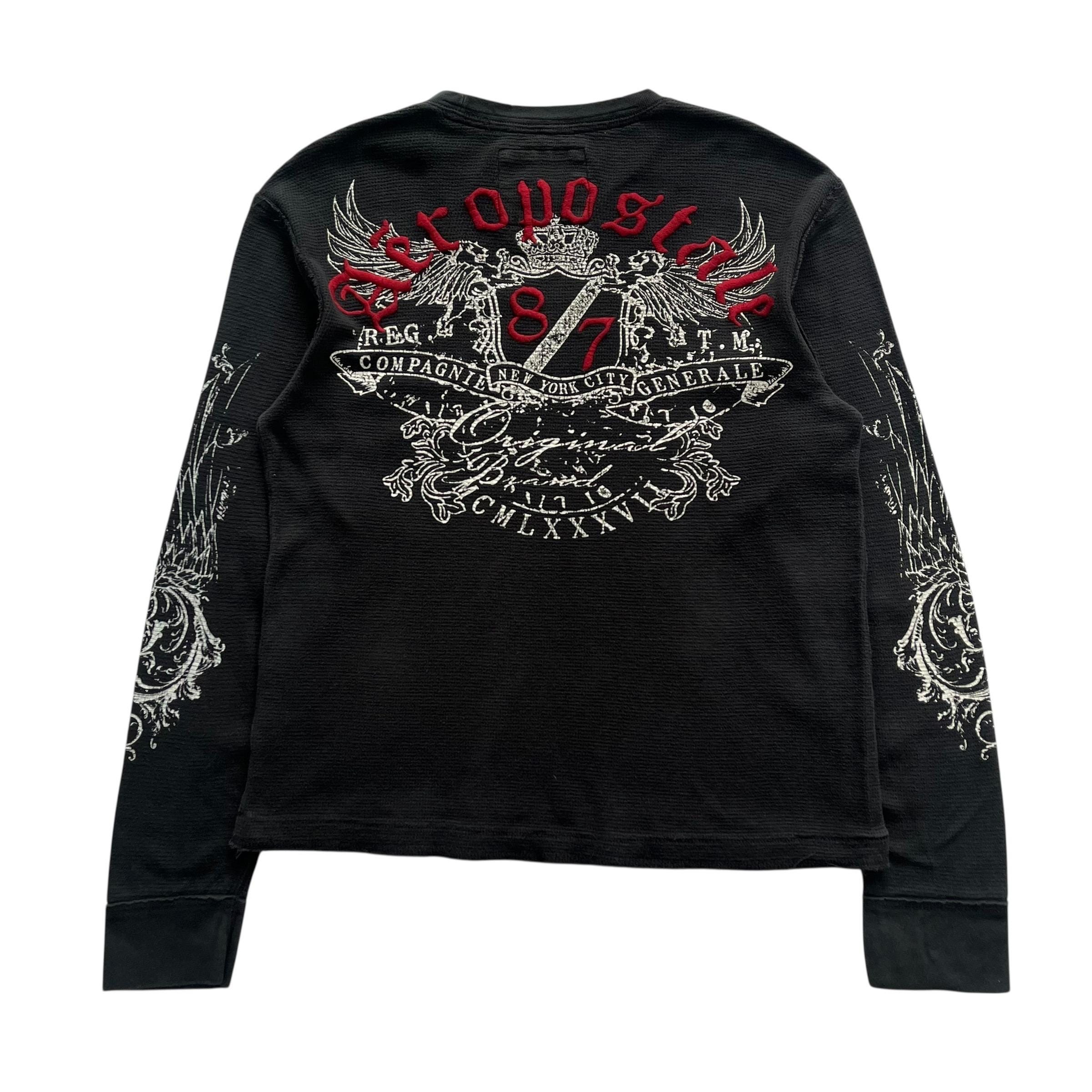 Aeropostale Grunge Cyber Y2K Thermal Style Long Sleeve - Etsy