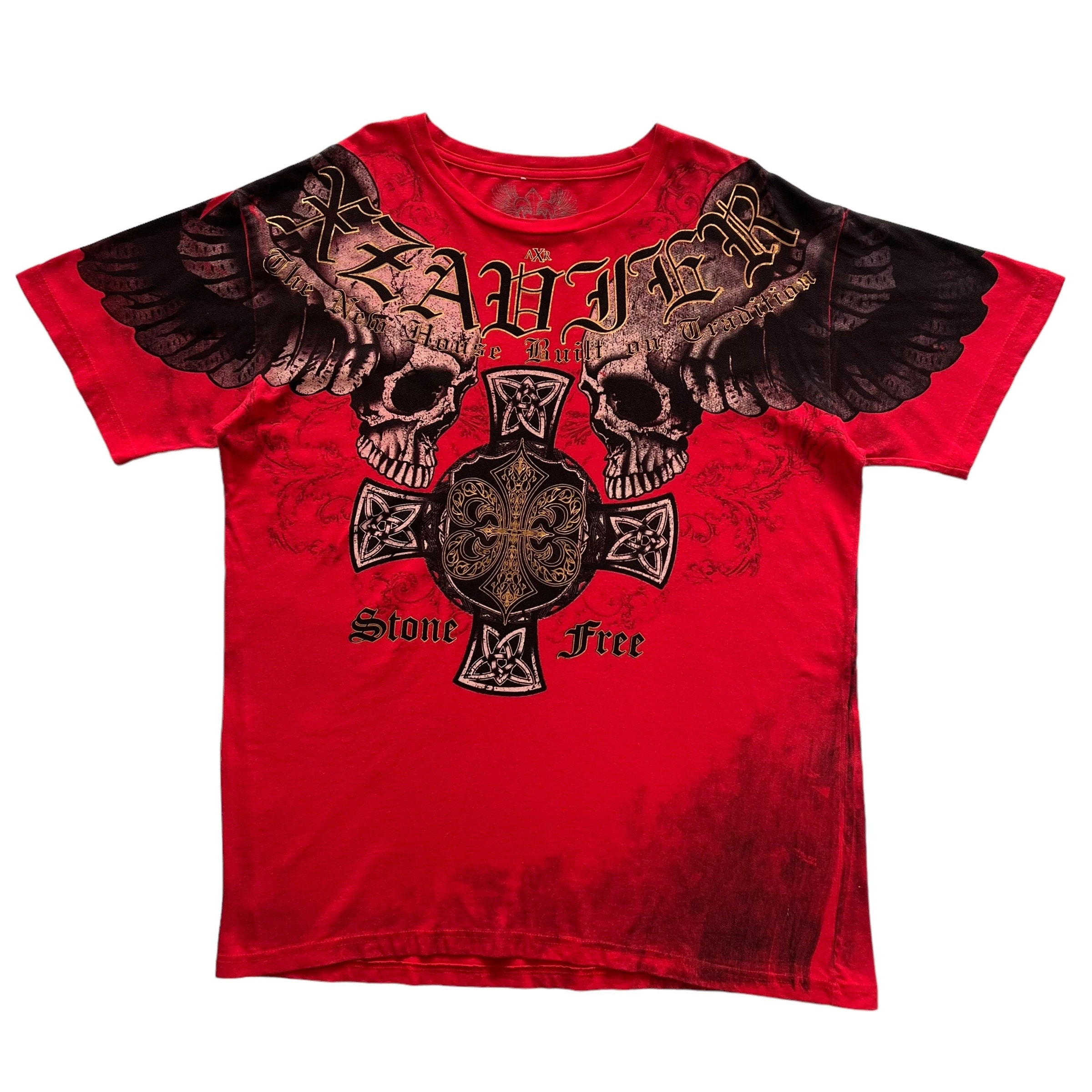 Xzavier Skull Cross Wing Grunge Cyber Y2K Style T-shirt - Etsy Xzavier Skull Cross Wing Grunge Cyber Y2K Style T-shirt - Etsy
