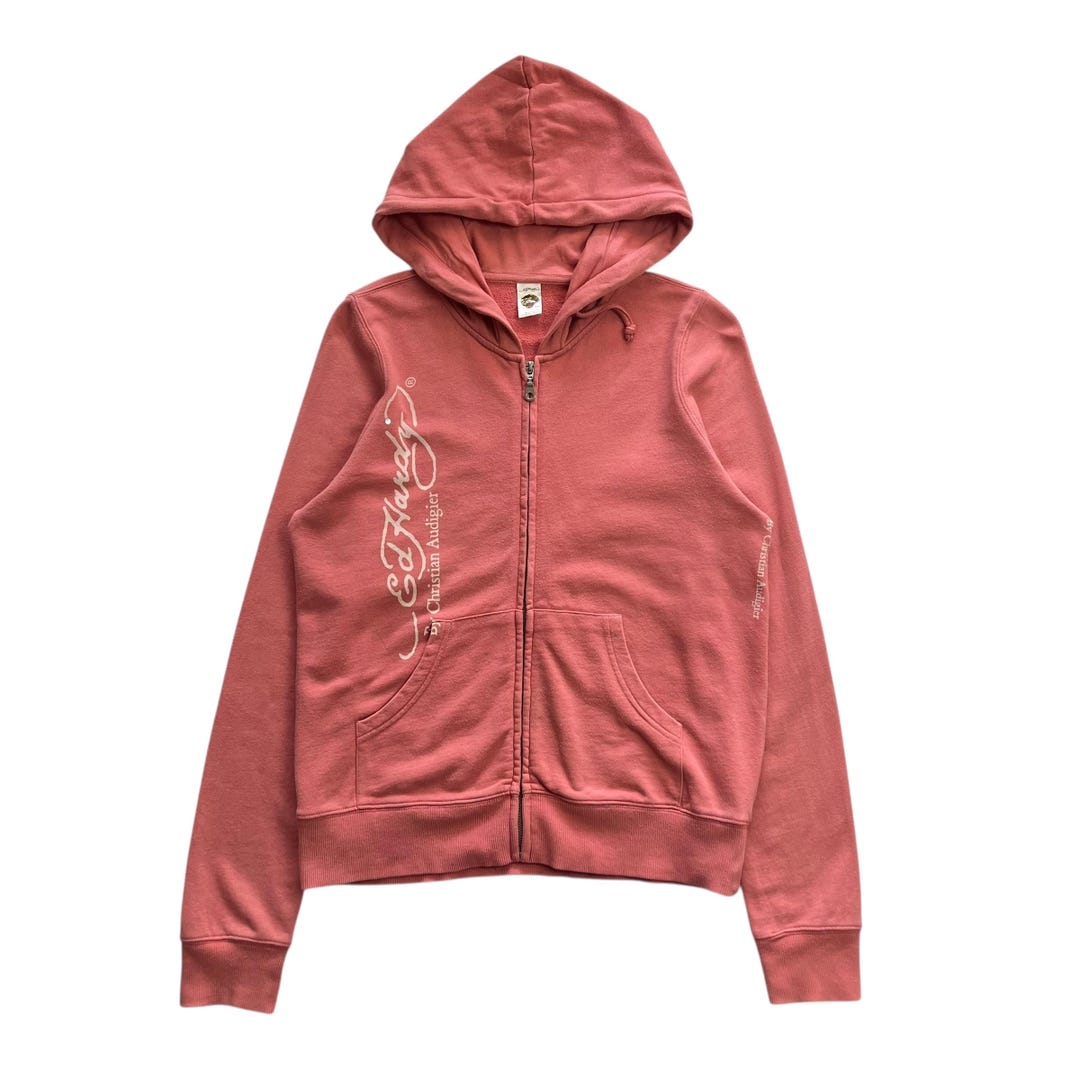 Ed Hardy Grunge Cyber Y2K Style Zip up Hoodie - Etsy Israel