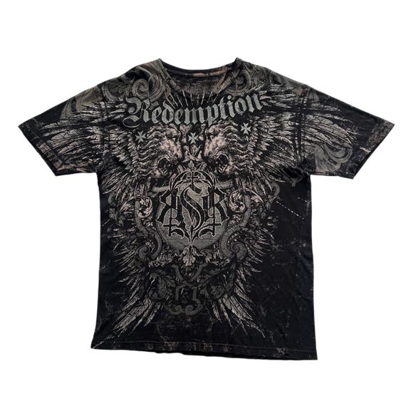 Raw State Redemption Wing Grunge Cyber Y2K Style T-shirt - Etsy