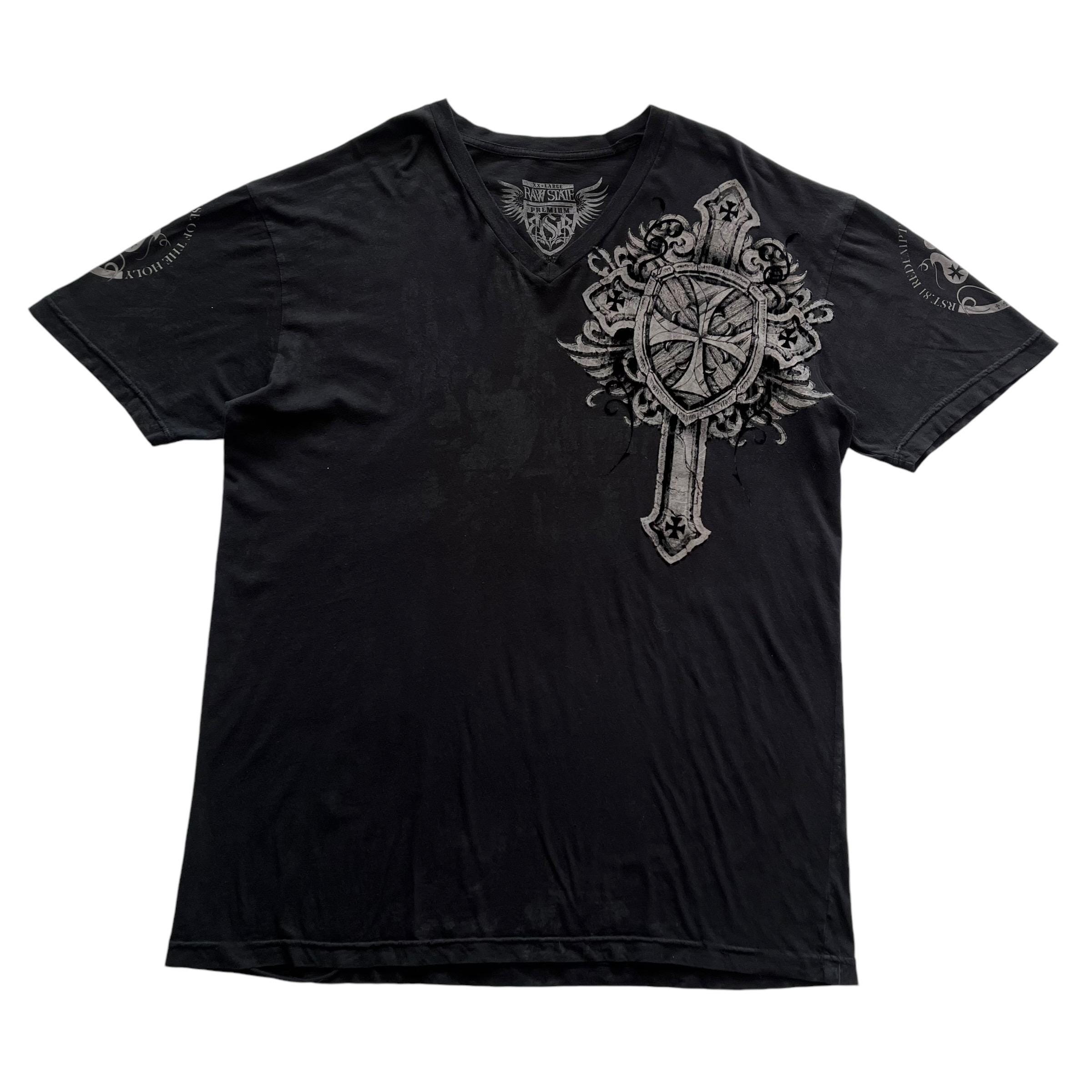 Raw State Cross Wing Grunge Cyber Y2K Style T-shirt - Etsy