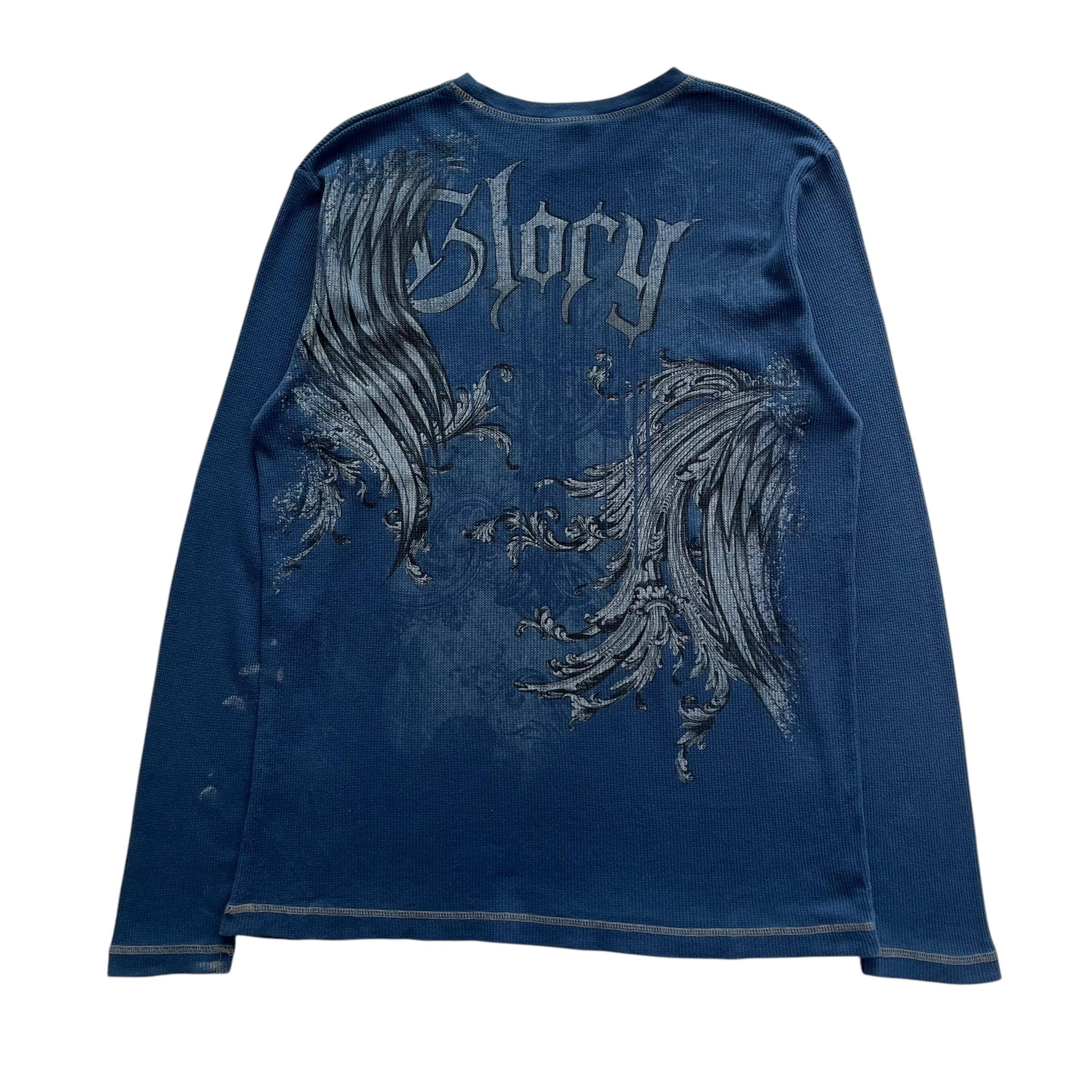 No Boundaries Skull Wing Grunge Cyber Y2K Thermal Style Long