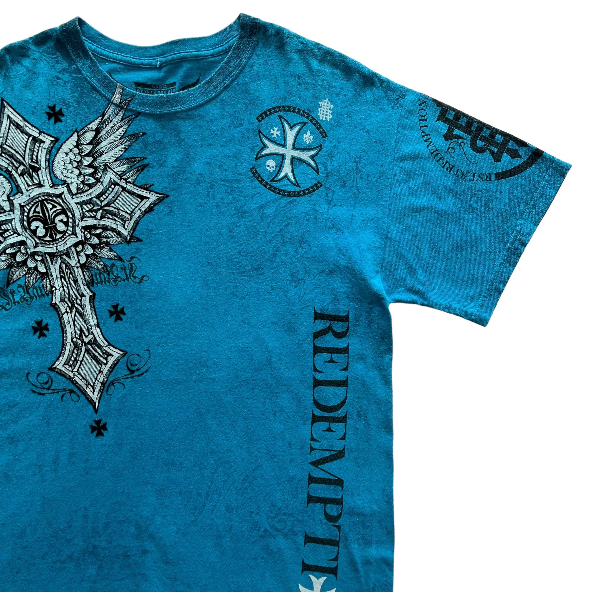 トップス Y2K/Grunge/DIG YOUR OWN GRAVE Raw State Cross Wing Grunge Cyber Y2K Style T-shirt - Etsy