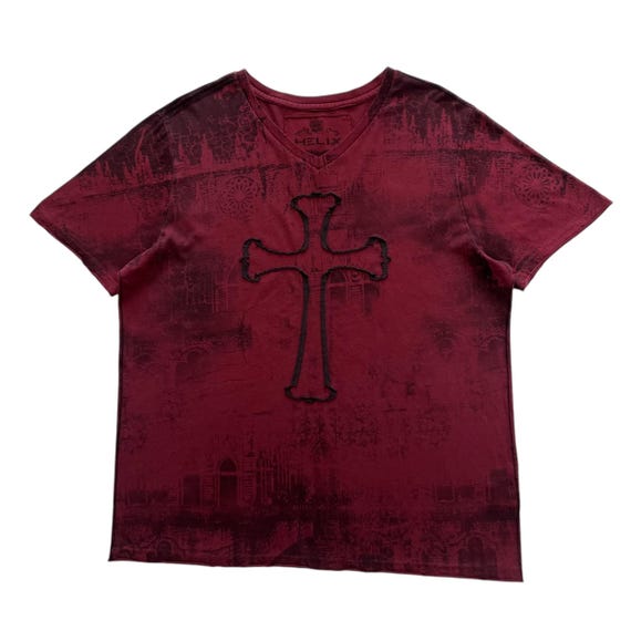 Helix Cross Grunge Cyber Y2K Style T-shirt - Etsy
