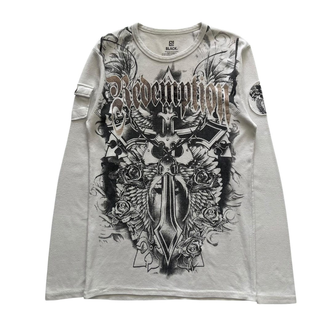rare GINZI Distressed Long Sleeve V系 y2k il_1080xN.6956144517_mrl4.jpg