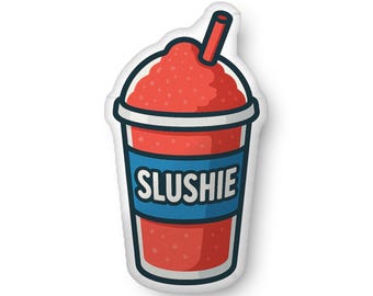Slushie Plush Pillow – Custom Shaped Ice Drink Cushion, Novelty Summer Pillow, Fun Gift Idea