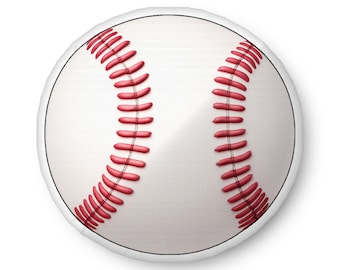 Baseball Plush Pillow – Classic Baseball Cushion