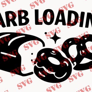 Kolhydratladdning SVG – Rolig pastaälskare-grafik, svartvit minimalistisk clipart för skjortor, väskor, köksdekor, Cricut-design