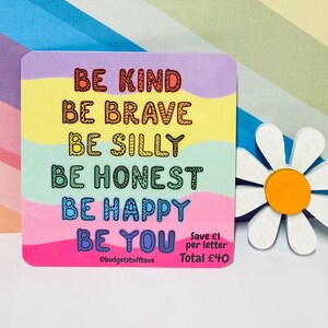 Affirmation Mini Tracker, Cash Stuffing Budget Binder, Save Money Challenge